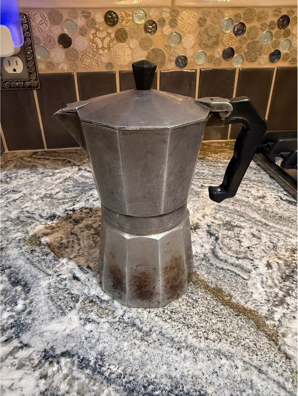 Aluminum Stovetop Espresso Maker Moka Pot Style